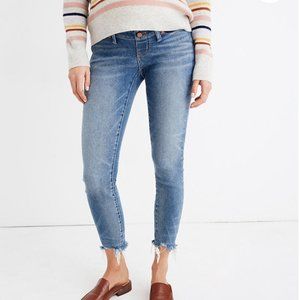Madewell maternity skinny jeans in cordova wash